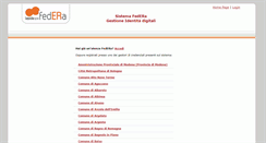 Desktop Screenshot of federa.lepida.it