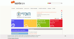 Desktop Screenshot of lepida.it
